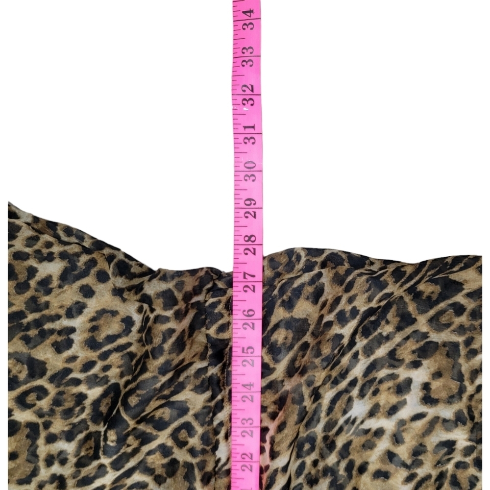Fashion Nova Sheer Animal Print Cover Up - Picture 8 of 9